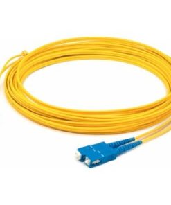 AddOn ADD-SC-LC-1M9SMF-TAA 1m LC (Male) to SC (Male) Yellow OS2 Duplex Fiber TAA Compliant OFNR (Riser-Rated) Patch Cable