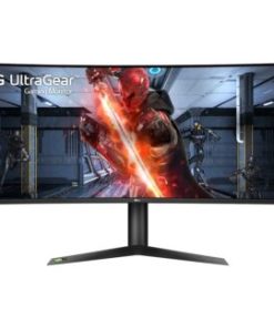 LG 38GN95B-B UltraGear 37.5″ UW-QHD+ Curved Screen LED Gaming LCD Monitor – 21:9 – Black, White