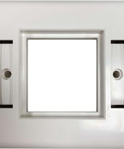 Tripp Lite N042E-WF1 Single-Gang European-Style Gang Frame for Insert Modules, White