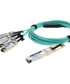 AddOn QSFP-4SFP25G-AOC15M-AO Fiber Optic Network Cable